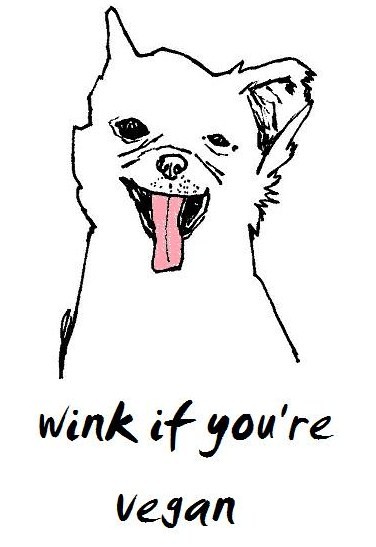 wink if you're vegan
