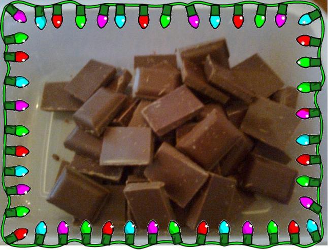 break it up and put it in a small dish