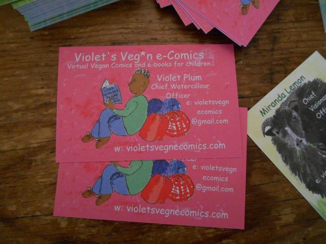 business cards Violet