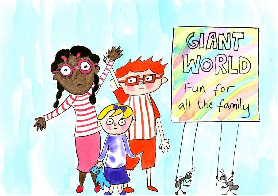 Click on the picture to see what it might be like if humans were the main attraction at a theme park