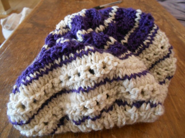 recycled beret finished