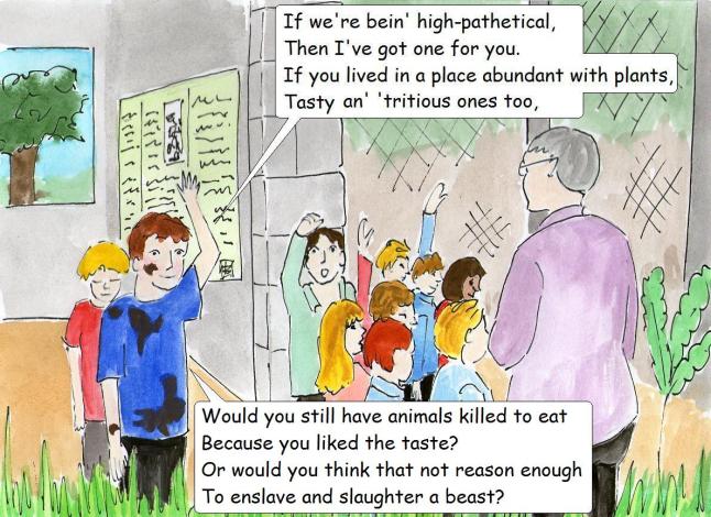 vegan comic for children