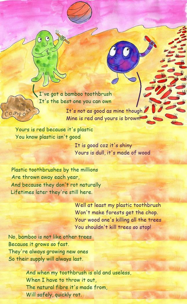 I've got a bamboo toothbrush