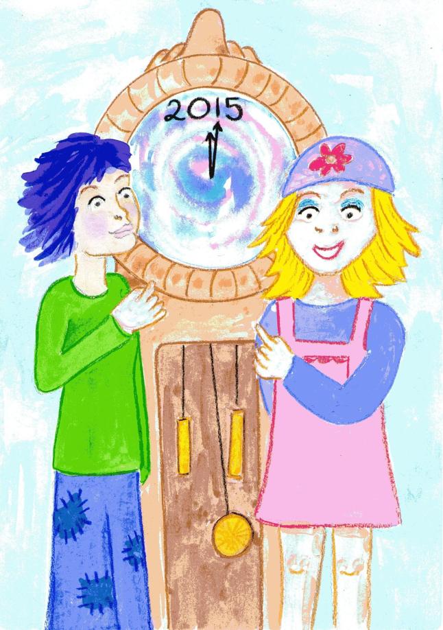 Violet and Miranda happy new year