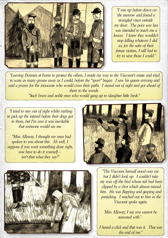 Vegan ghost story comic for children