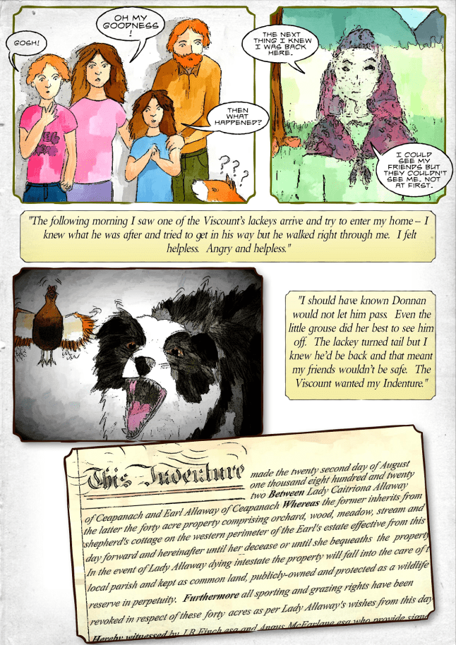 vegan ghost story comic for children