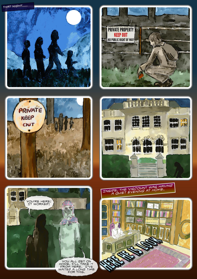 vegan ghost story comic for children