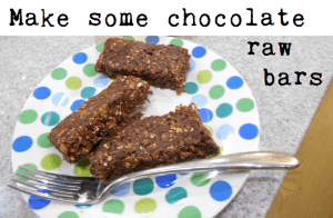 make some vegan chocolate raw bars