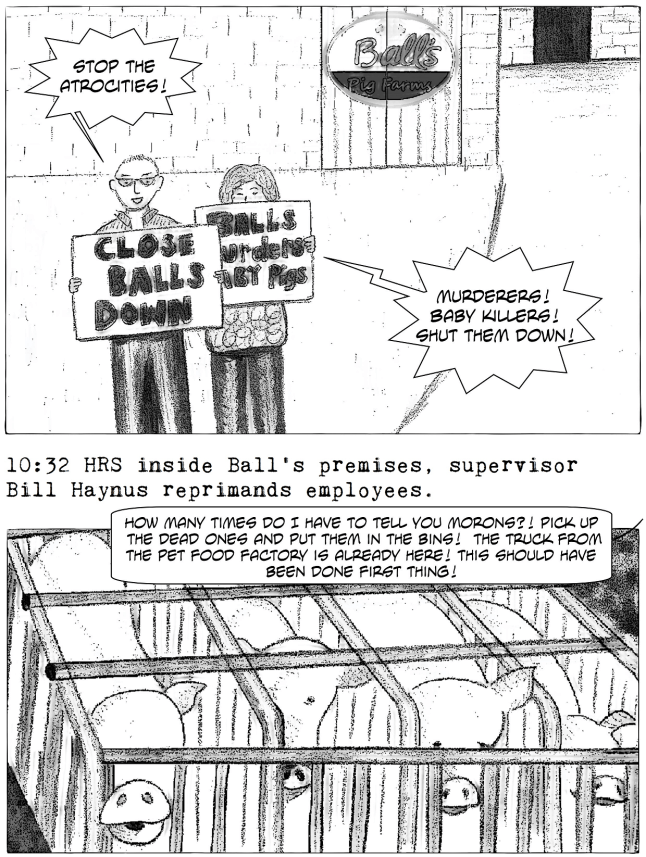 satirical vegan graphic novel