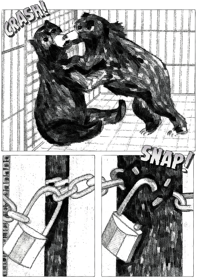 dark satirical vegan graphic novel