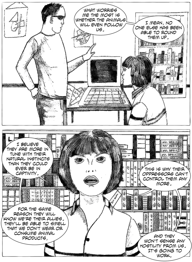 Vegan satirical graphic novel