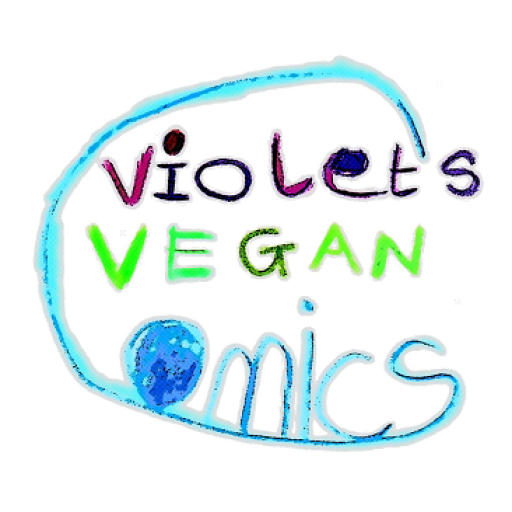 Violet's Vegan Comics logo