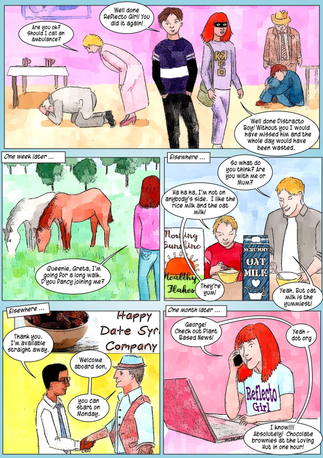 vegan comic for kids