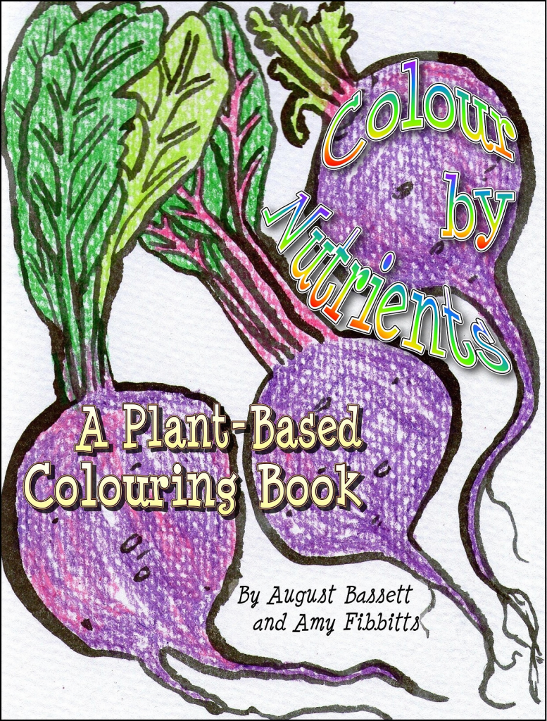 Colour by Nutrients - vegan colouring book.