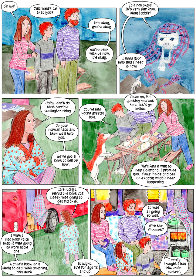 vegan ghost story comic for kids