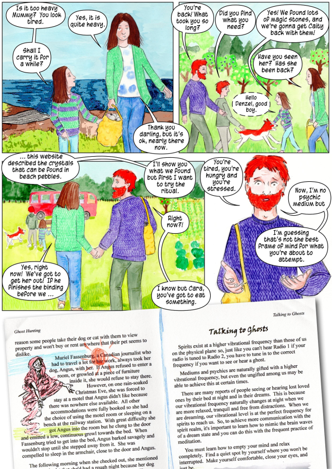 vegan ghost story comic for kids