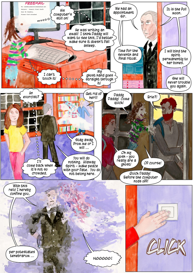 vegan ghost story comic for kids
