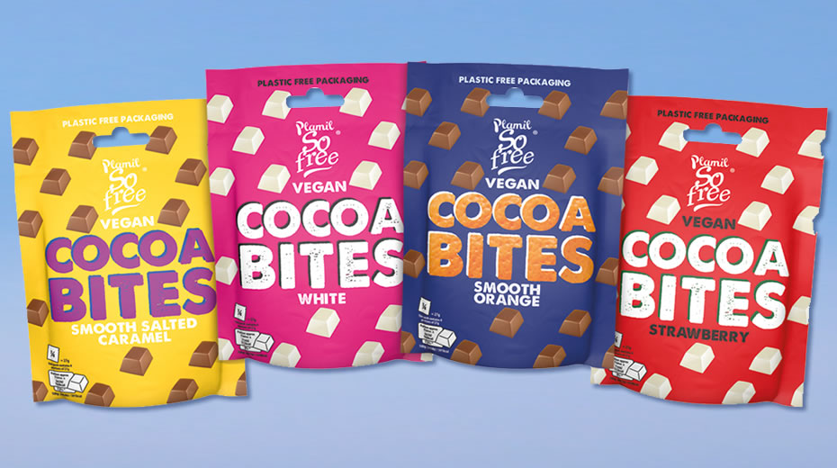 Plamil Cocoa Bites vegan fair trade plastic-free chocolate