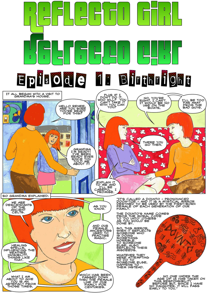 vegan superhero Reflecto Girl