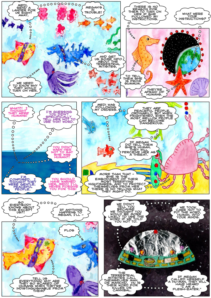 vegan science fiction comic for kids