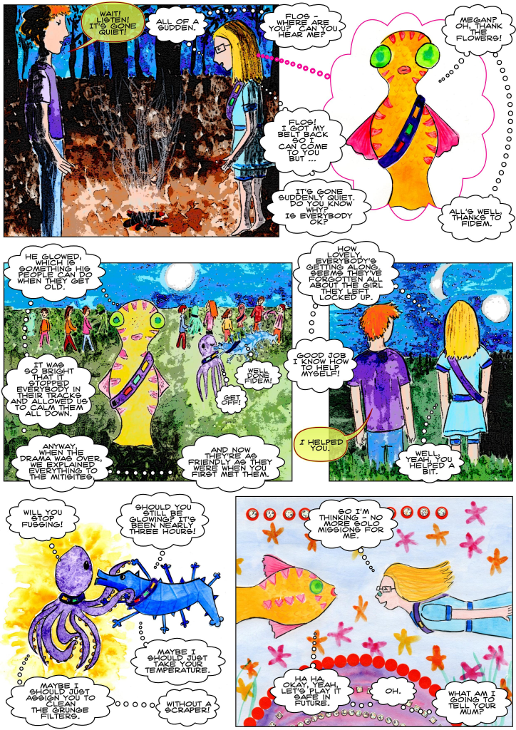 vegan science fiction comic for kids