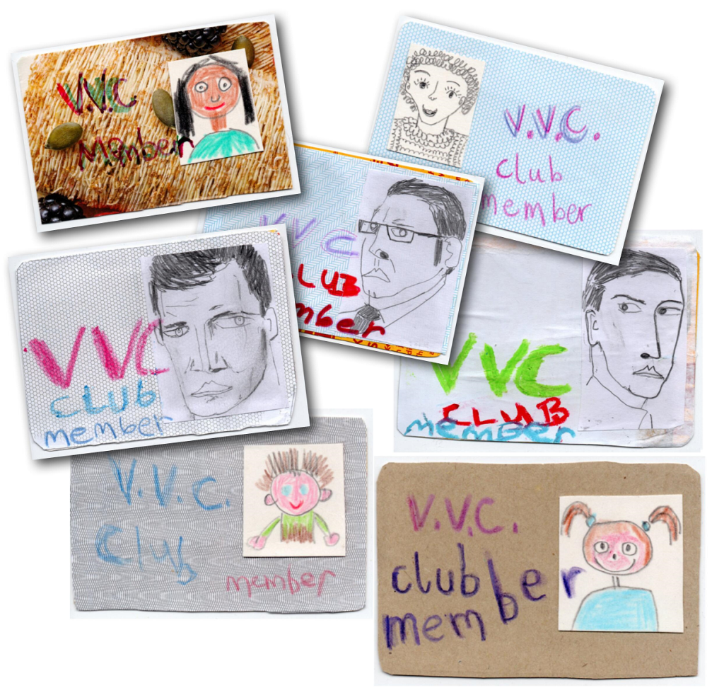 Violet's Vegan Comics Club membership cards