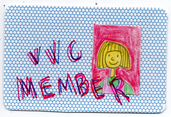 Violet's Vegan Comics club member