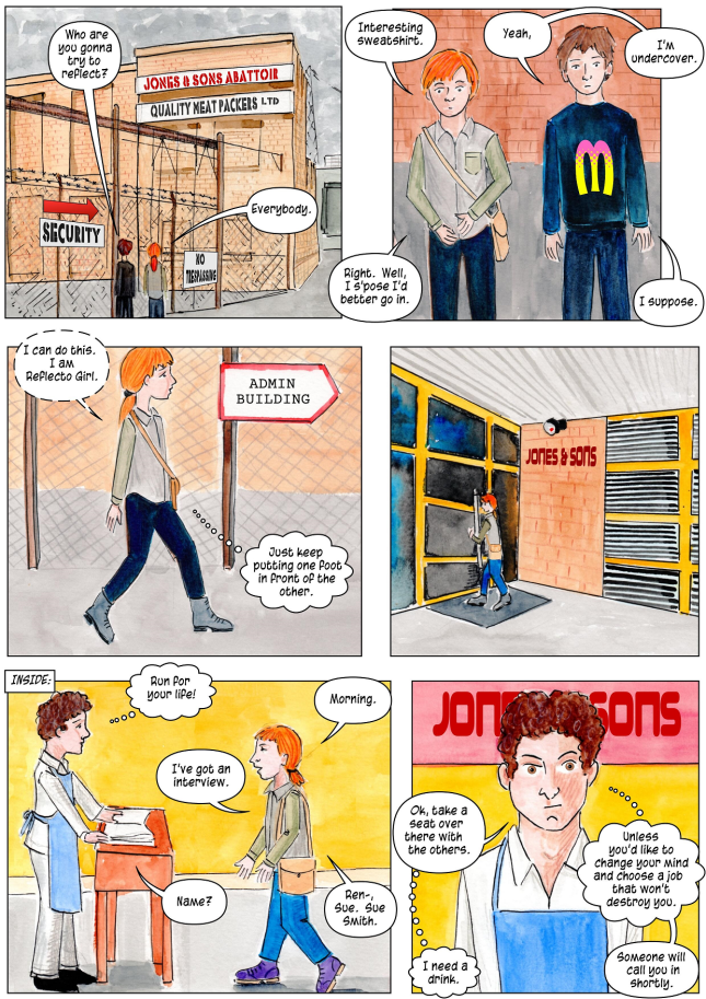 vegan comic for kids