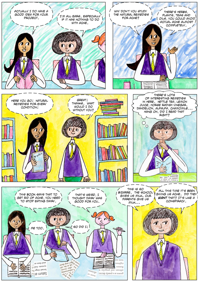 funny vegan children's comic