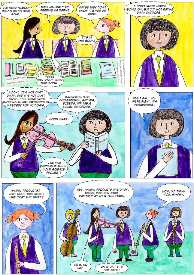 vegan children's comic