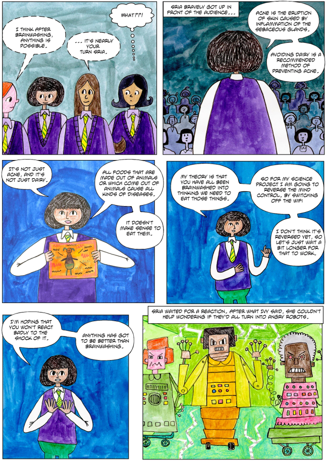 funny vegan children's comic